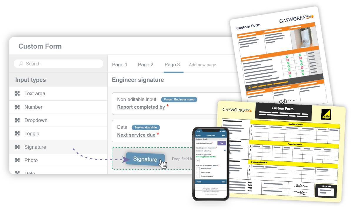 Commusoft's custom forms software